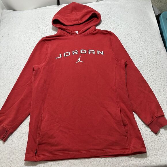 Jordan Other - Vintage Nike Air Jordan Men's Large Pullover Red Hoodie Jumpman Logo Y2K Retro